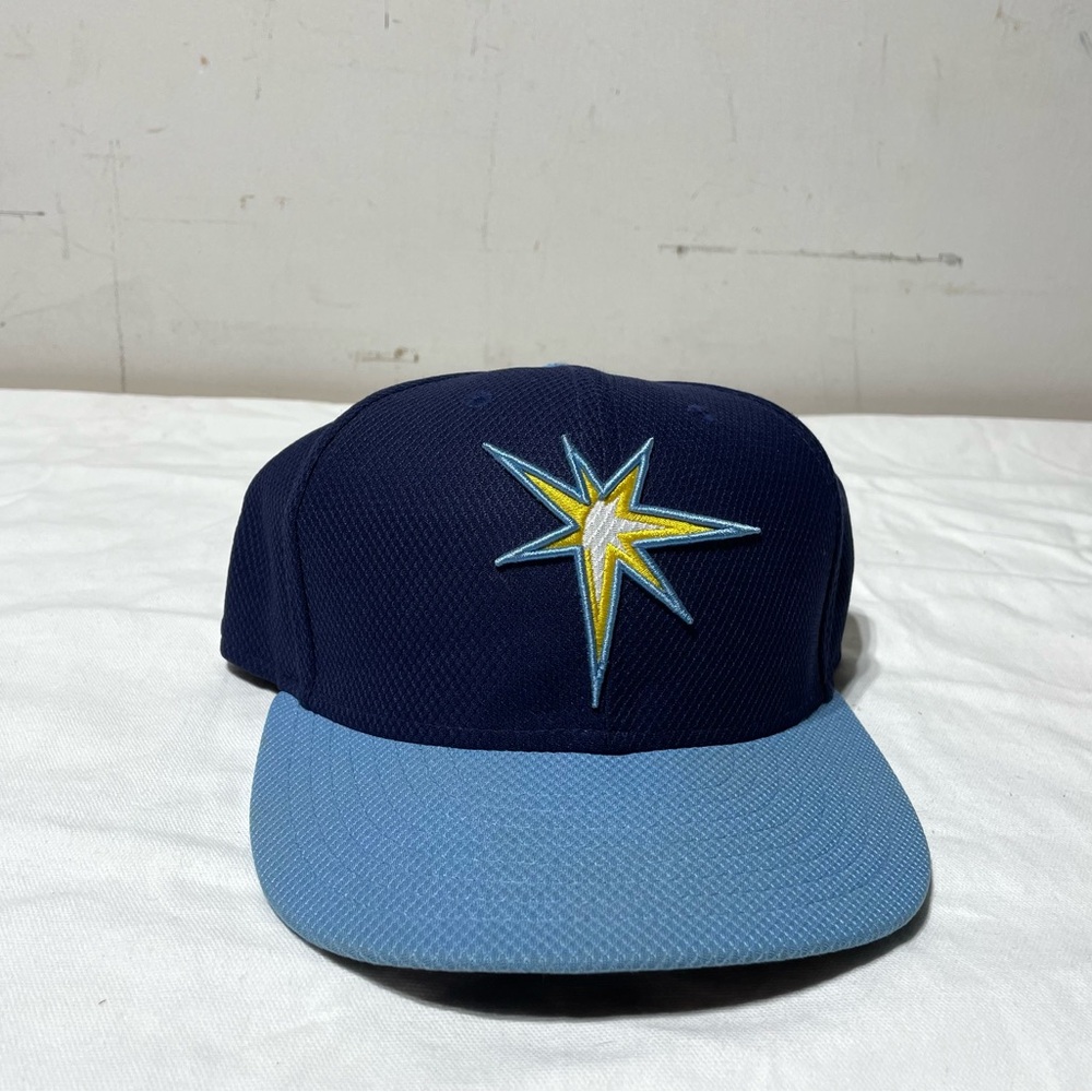 New Era 59fifty Tampa Bay Rays Diamond Era Fitted Hat Cap Mens Size 7 1/2
